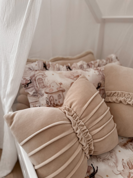 Poduszka welurowa dla dzieci KOKARDA