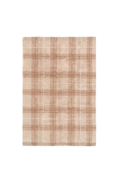 Dywan bawełniany Tartan 140×190 cm Wouf Wouf – Rose
