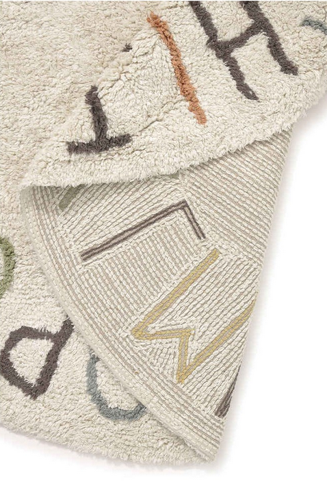 Dywan Bawełniany do pokoju dziecka ABC Kolory i Litery 120 cm