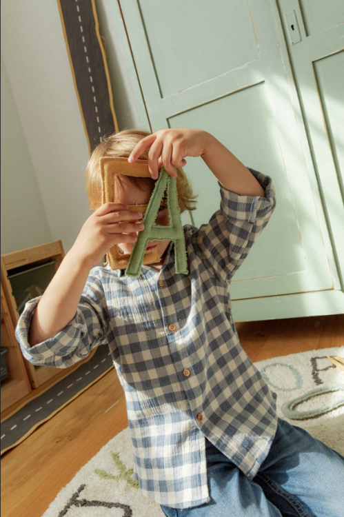 Dywan Bawełniany do pokoju dziecka ABC Kolory i Litery 120 cm