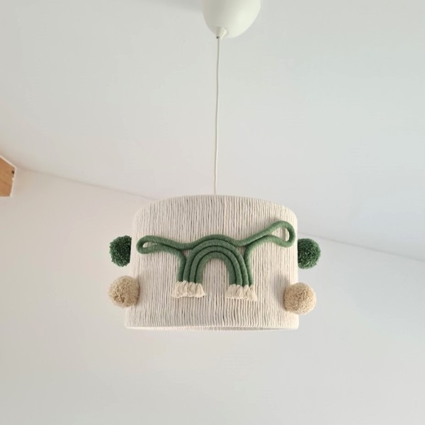 Ręcznie robiona lampa dziecięca z motywem dinozaurów