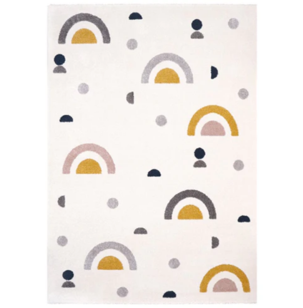 Dywan dziecięcy kremowy w tęcze Mery Rainbow 120x170cm