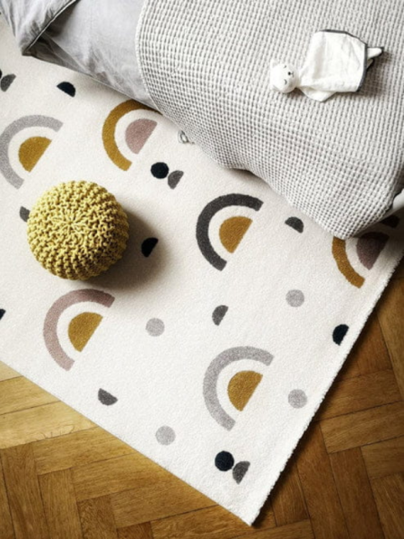 Dywan dziecięcy kremowy w tęcze Mery Rainbow 120x170cm