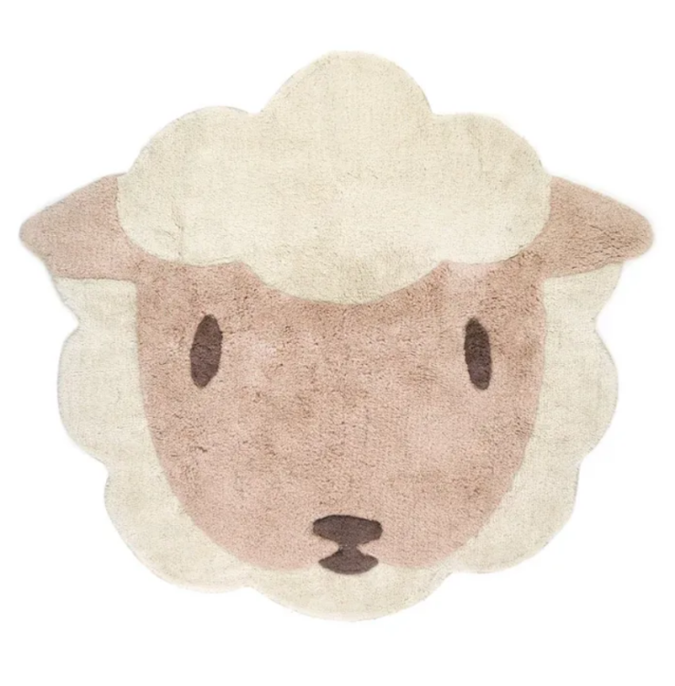 Dywan dziecięcy pudrowy Owca Lolho 100x110 cm