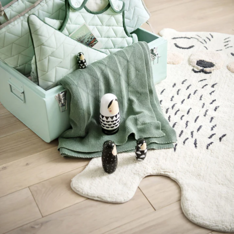 Dywan dziecięcy kremowy Miś Odino 60x110 cm