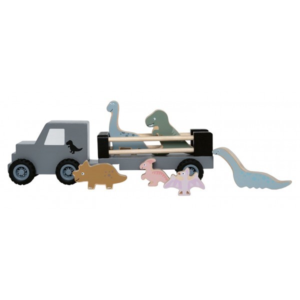 Drewniany Samochód Jeep Dinozaury Jabadabado – zabawka dla dzieci