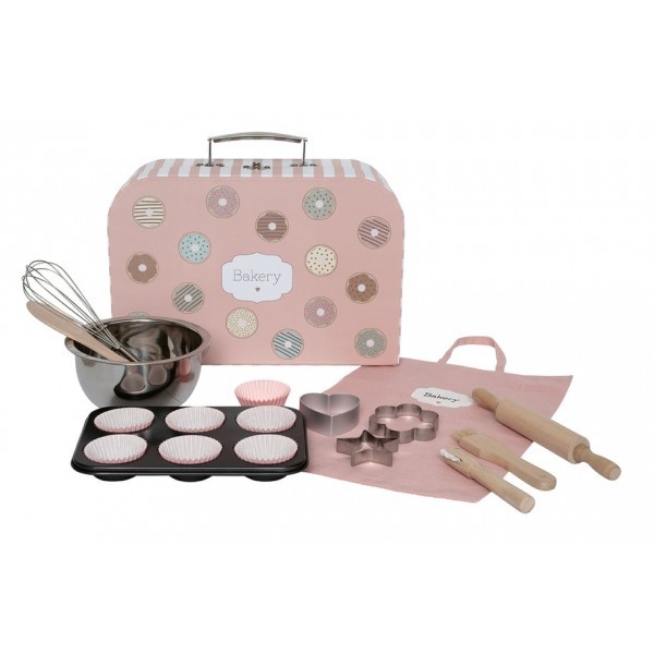 Różowa Walizka Piekarza Jabadabado – zestaw do pieczenia dla dzieci