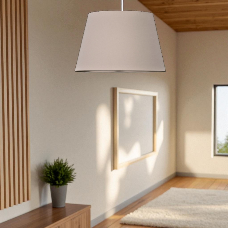 Lampa sufitowa STOŻEK kremowa 38cm