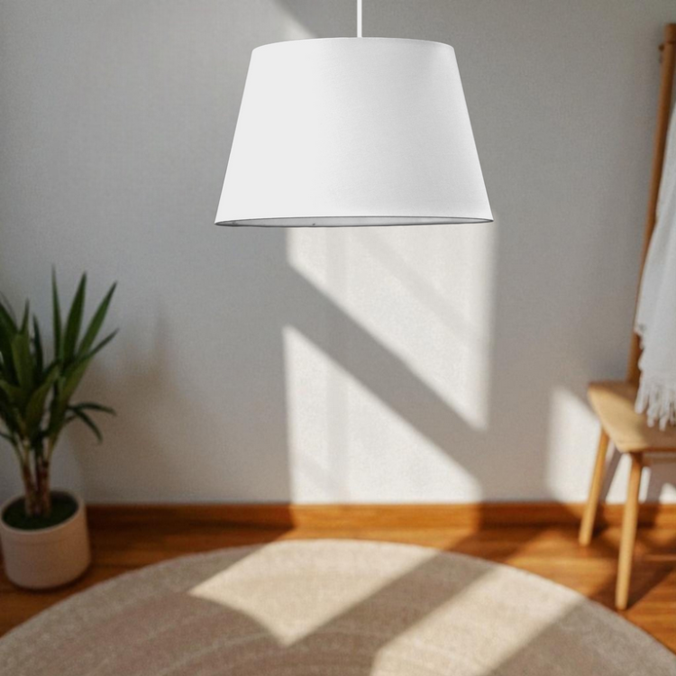 Lampa sufitowa STOŻEK biała 38cm