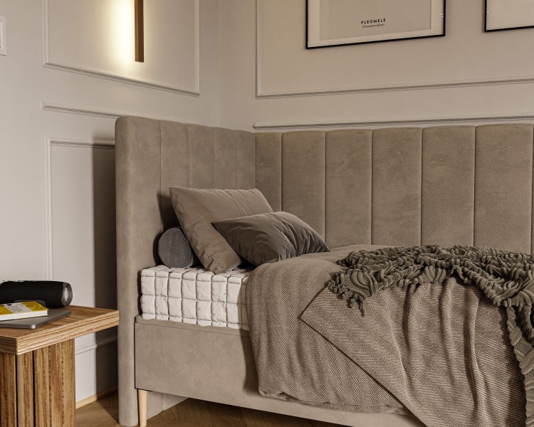 Tapicerowane łóżko do pokoju dziecka DYZIO.jpg