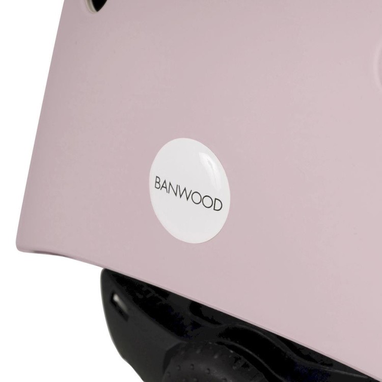 Banwood Dusty Pink dziecięcy kask rowerowy, lekki i regulowany, dla dzieci 3–7 lat, z piankowym wnętrzem i wentylacją