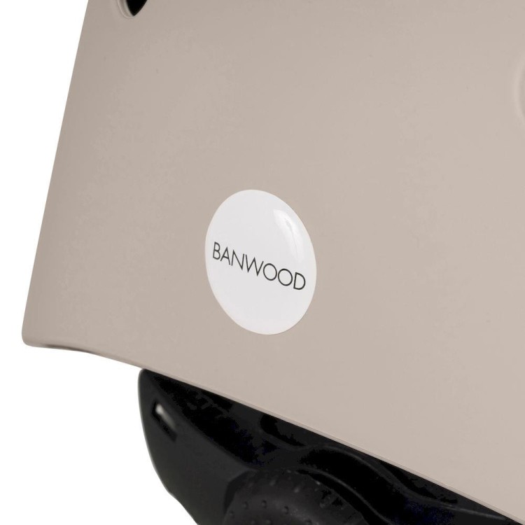 Banwood Beige dziecięcy kask rowerowy, lekki i regulowany, dla dzieci 3–7 lat, z piankowym wnętrzem i wentylacją