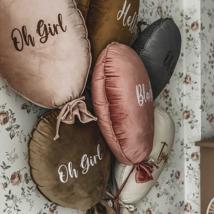 Balon dekoracyjny Deluxe Blush Rose z velvetu w kolorze pudrowego różu