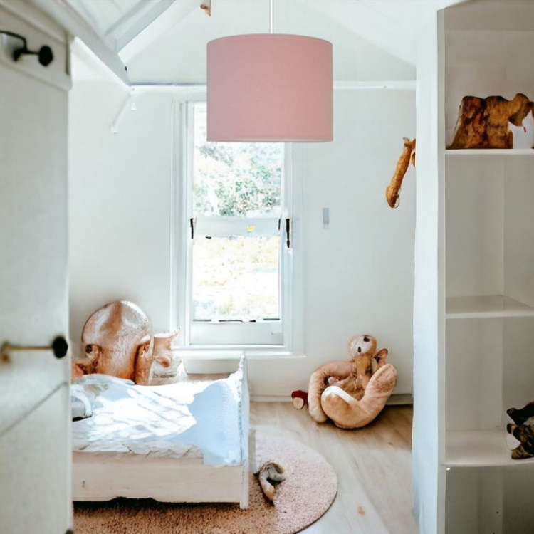Lampa sufitowa MINI do pokoju dziecięcego PASTELOWY RÓŻ 28cm
