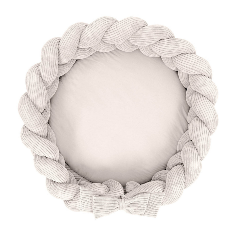 Kokon Niemowlęcy z Warkoczem Ochronnym - Mata do Zabawy 100cm