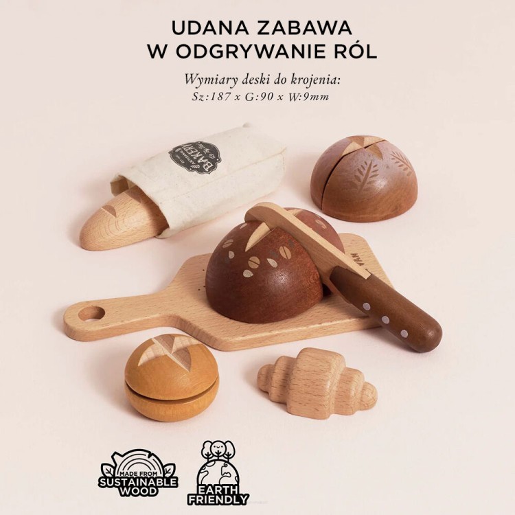 Zestaw pieczywa Le Toy Van na desce do krojenia
