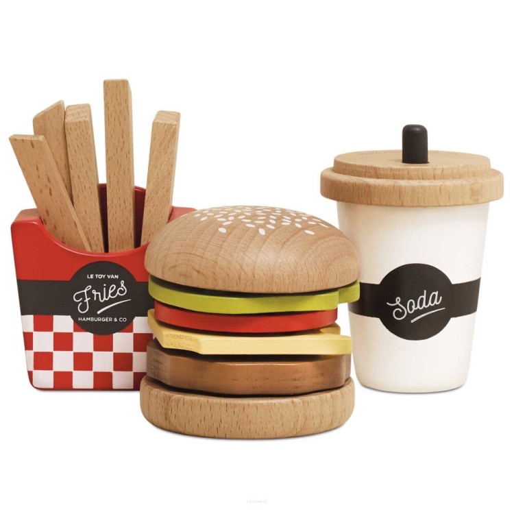 Drewniany hamburger Le Toy Van – zabawka dla dzieci 3w1