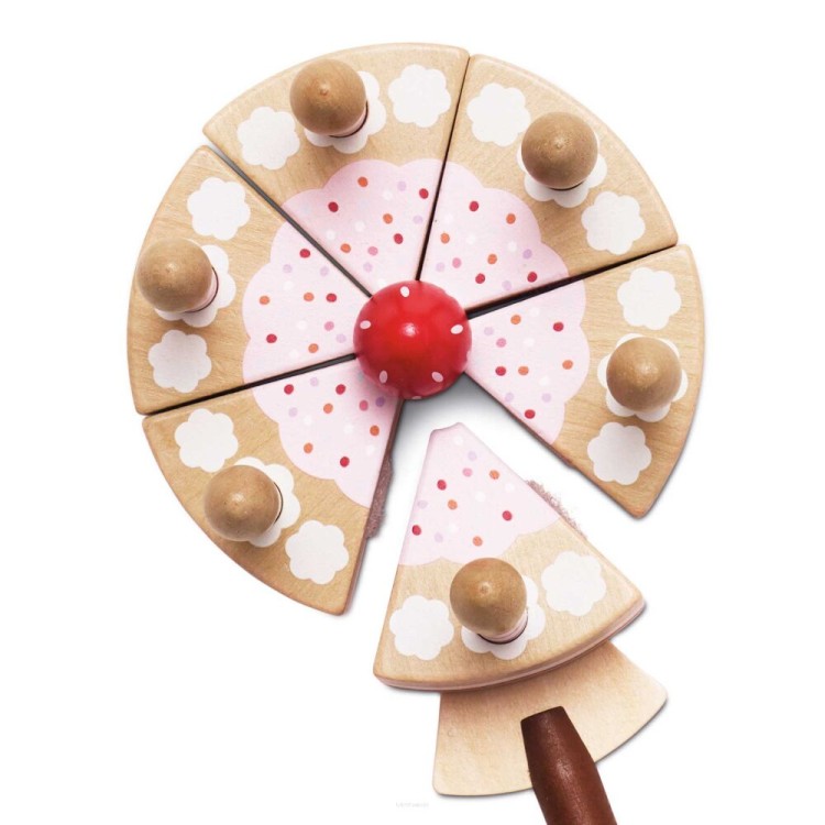 Drewniany tort urodzinowy Le Toy Van ze świeczkami