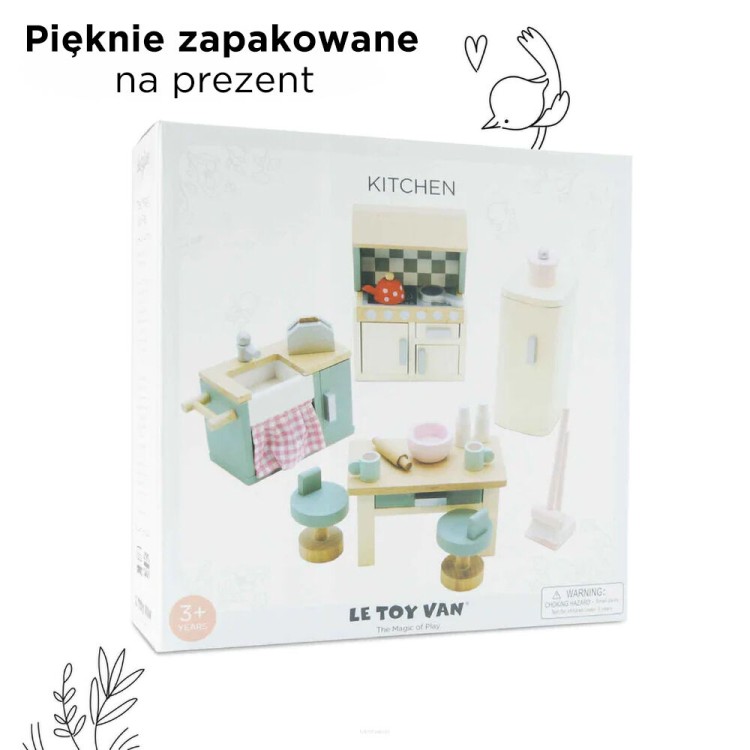 Drewniane mebelki do domku dla lalek łazienka Daisylane Le Toy Van