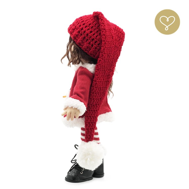 Ręcznie robiona lalka Holly 38 cm z ruchomym szkieletem