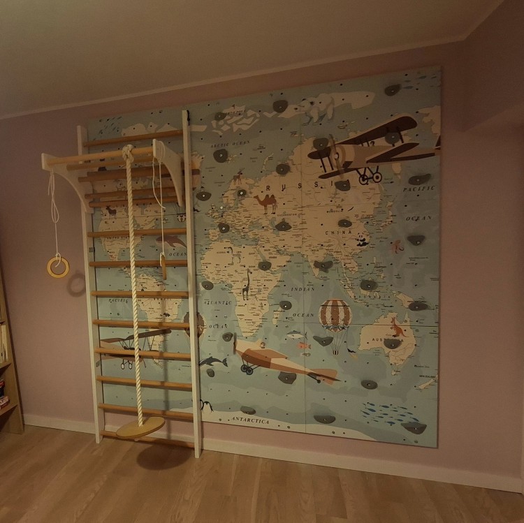 Ścianka wspinaczkowa dla dzieci Mapa Świata