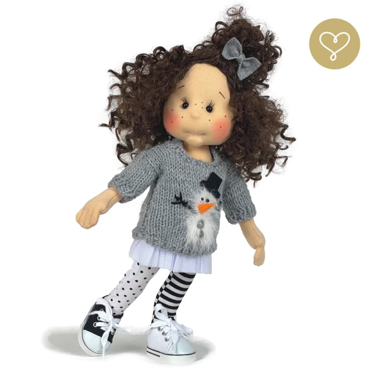 Lalka Nadia stojąca samodzielnie – ruchomy szkielet