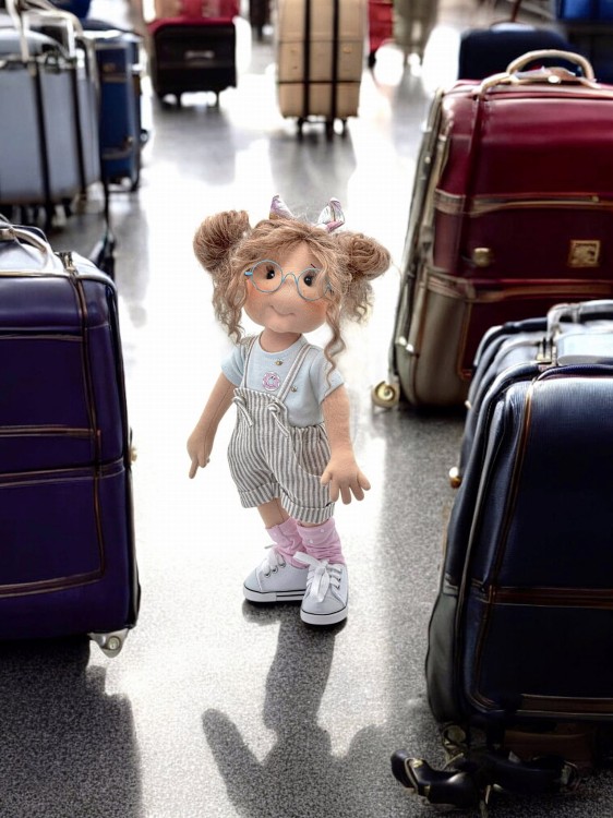 Ręcznie szyta lalka Zosia 38 cm – Lullu Dolls kolekcjonerska