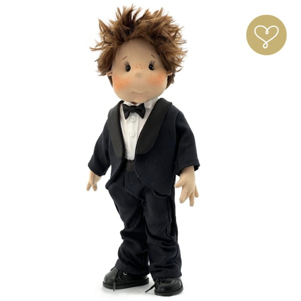 Ręcznie szyta lalka Wyjątkowy Romek z ruchomym szkieletem