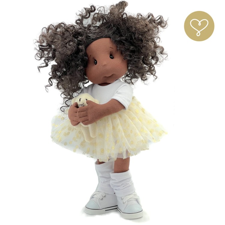 Szmaciana lalka Sofia Lullu Dolls z misiem Zdzisiem