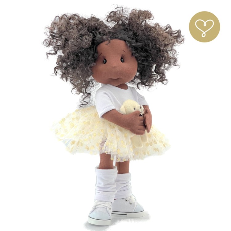 Ręcznie szyta lalka Sofia z ruchomym szkieletem