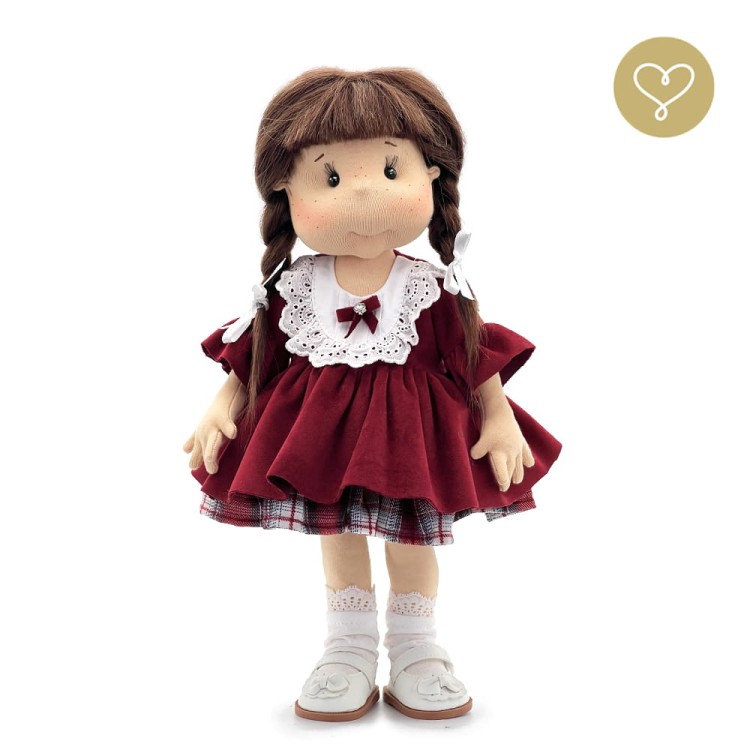Lalka Róża z naturalnymi włosami alpaki