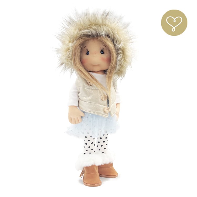 Ręcznie szyta lalka Pola Lulludolls 38 cm