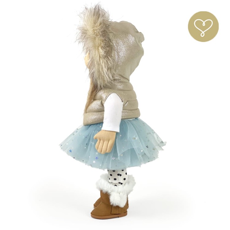 Naturalne włosy z alpaki – lalka handmade dla dzieci