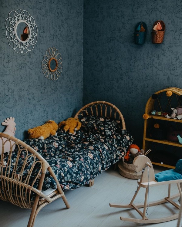 Drewniany konik na biegunach Naturalny