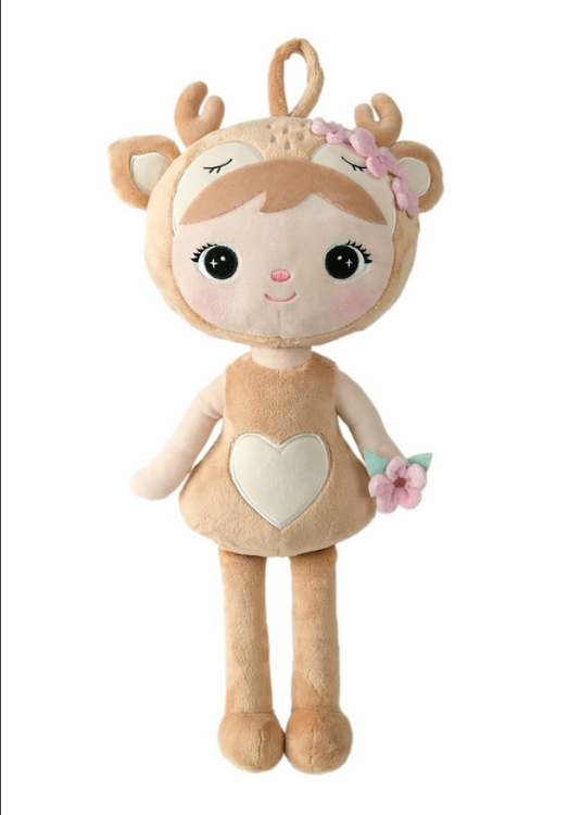Lalka Metoo Sarenka z kwiatuszkami 50cm - PERSONALIZACJA