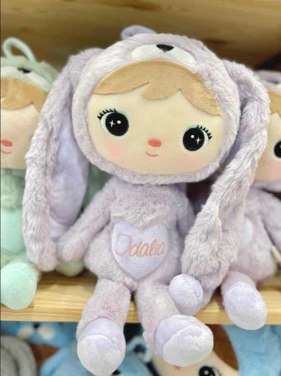 Lalka Metoo Liliowy Królik 50 cm - PERSONALIZACJA