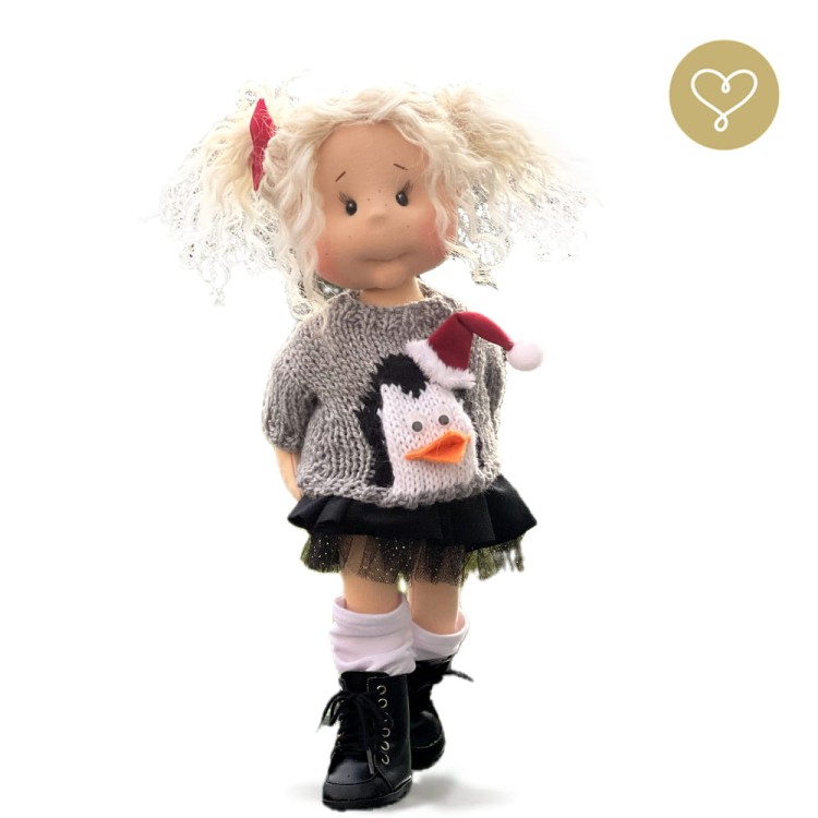 Szmaciana lalka Domi Lullu Dolls 38 cm