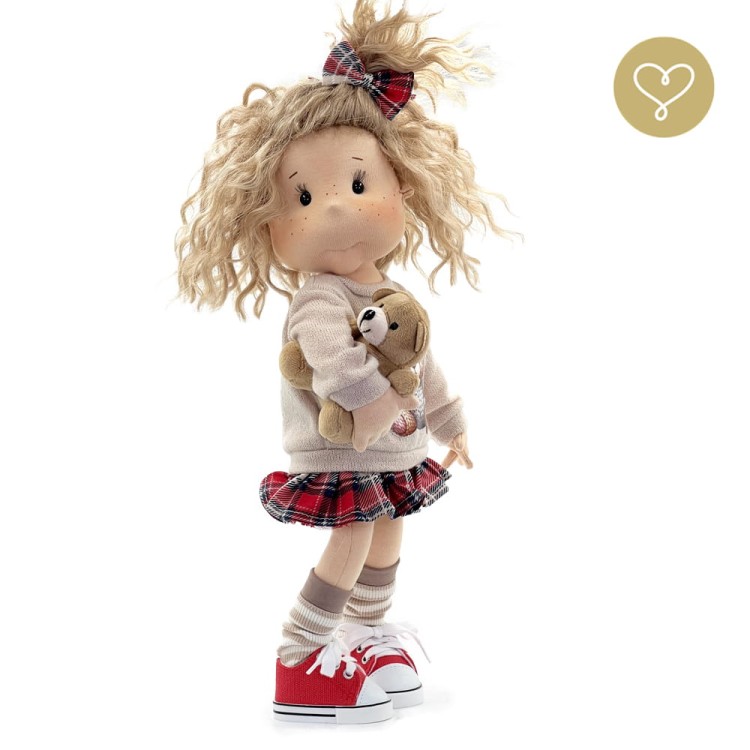 Lullu Dolls Mimi – lalka do przytulania, ubrana w certyfikowane ubranka OEKO-TEX®