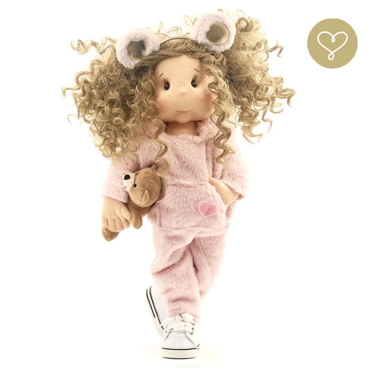 Laleczka Miśka Lullu Dolls ~38 cm z misio w zestawie