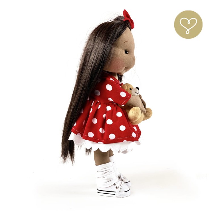 Szmaciana lalka Debbie – syntetyczne włosy i ubranko