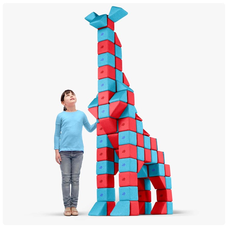 Klocki piankowo-magnetyczne JollyHeap 150 Joy