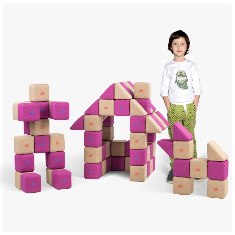 Klocki piankowo-magnetyczne JollyHeap 100 szt.