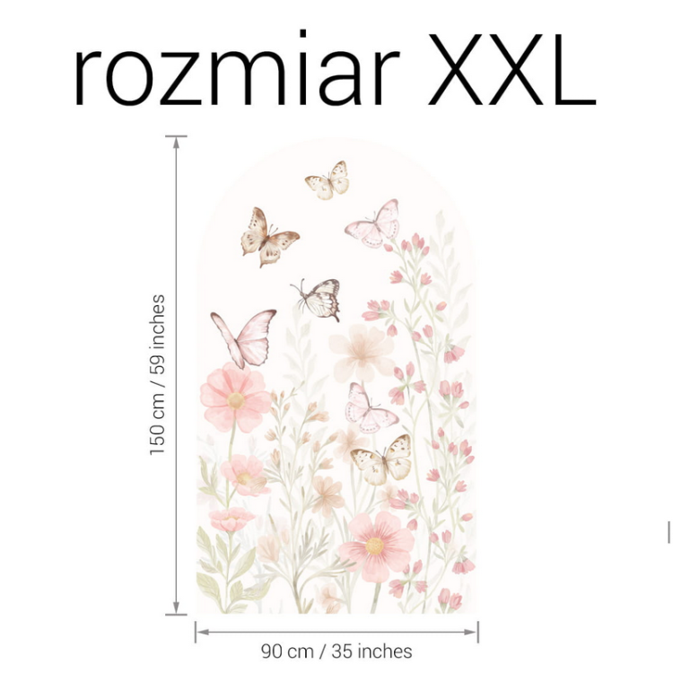 Naklejka ścienna do pokoju dziecka łuk MOTYLE