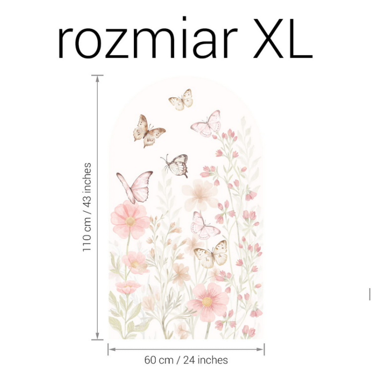 Naklejka ścienna do pokoju dziecka łuk MOTYLE