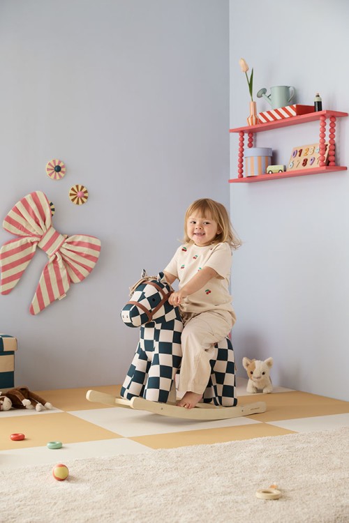 Siodło i miękka grzywa konika na biegunach Kid’s Concept Miro