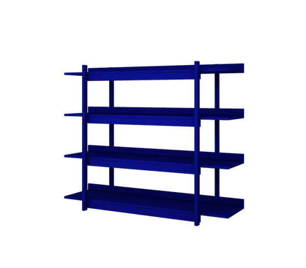 Regał z półkami do pokoju dziecięcego FRAME 120x99cm NIEBIESKI