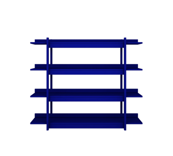 Regał z półkami do pokoju dziecięcego FRAME 120x99cm NIEBIESKI