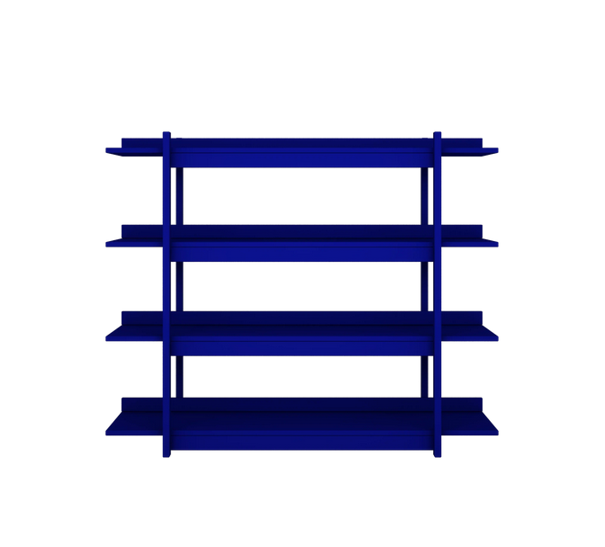 Regał z półkami do pokoju dziecięcego FRAME 120x99cm NIEBIESKI