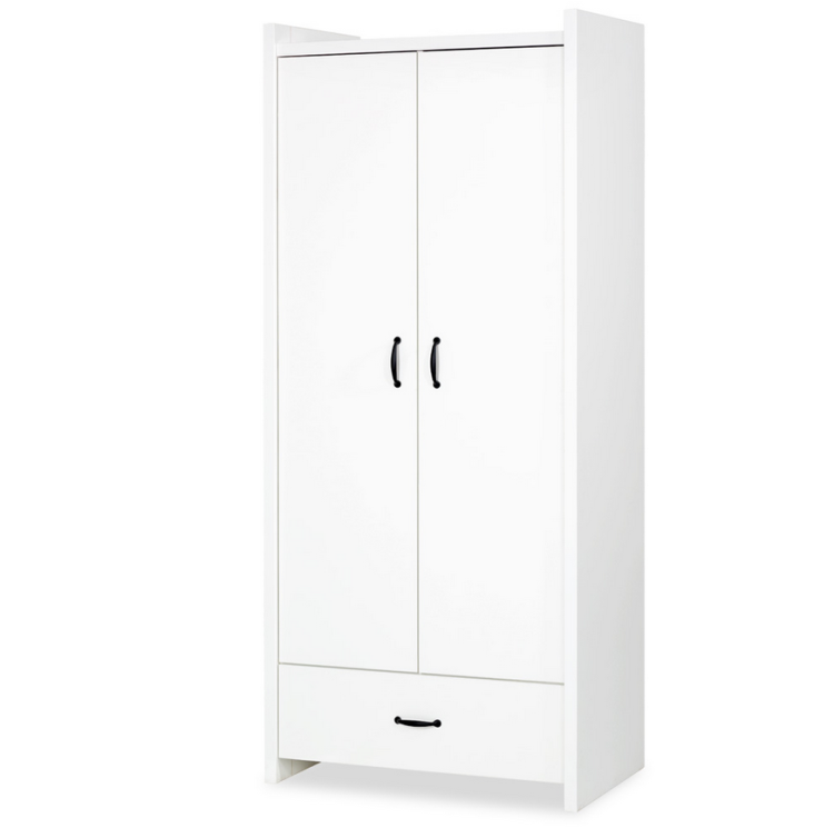 Szafa 2-drzwiowa do pokoju dziecięcego AMELIA biel