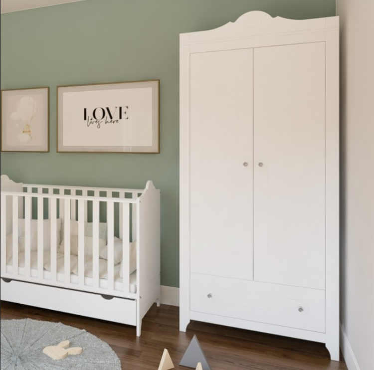 Szafa dwudrzwiowa z szufladą GLAMOUR